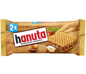 Hanuta Import Wafers Filled Hazelnut Creme 44g 18ct
